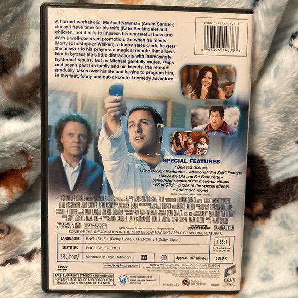 Click Adam Sandler Special Edition Kate Beckinsale Walken DVD LIKE NEW - Picture 6 of 8